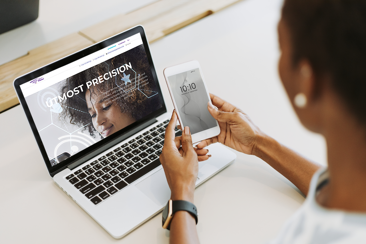 Slide #3 The digital space Slide background